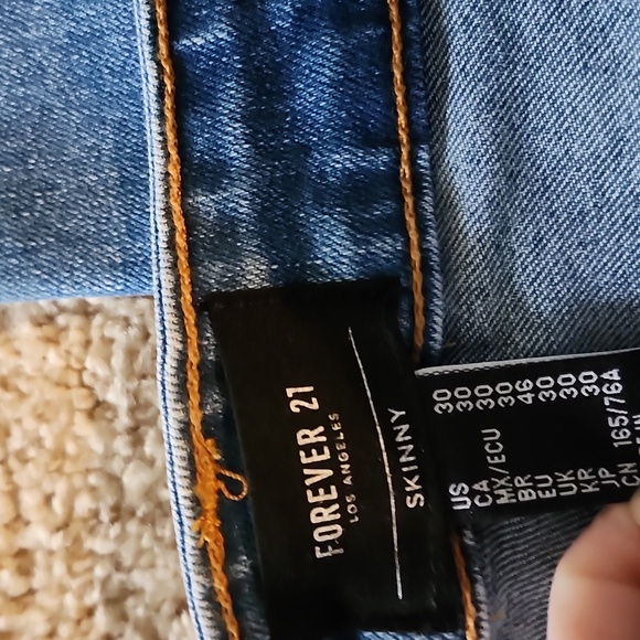 Forever 21 Mens Blue Denim Jeans - Picture 7 of 8
